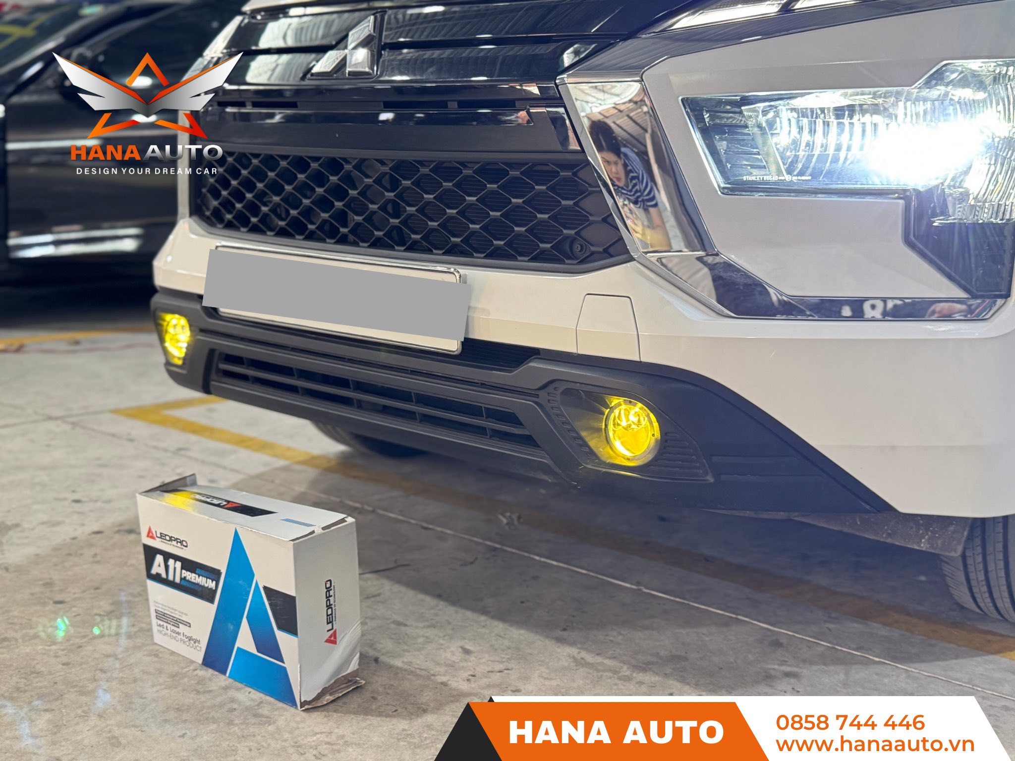 Bi gầm 3 màu laser LedPro A11 Pro 2 tâm laser 2025