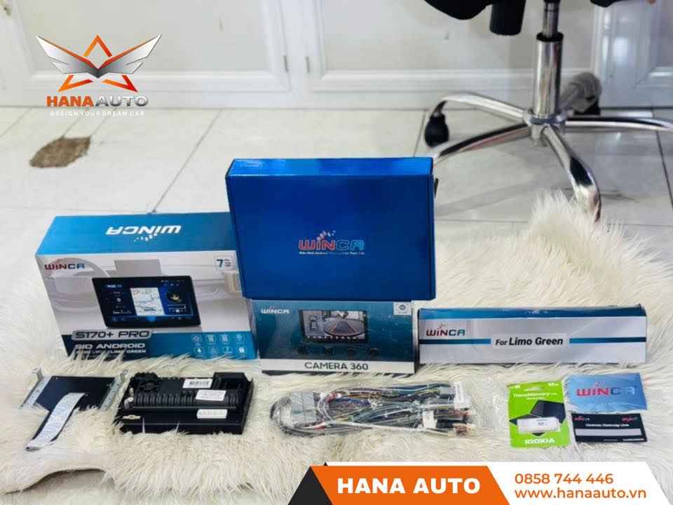 MHU Winca S170+ Cho Vinfast LimoGreen - Thiết Bị Chuyển Đổi Android Tích Hợp Camera 360 Cho LimoGreen
