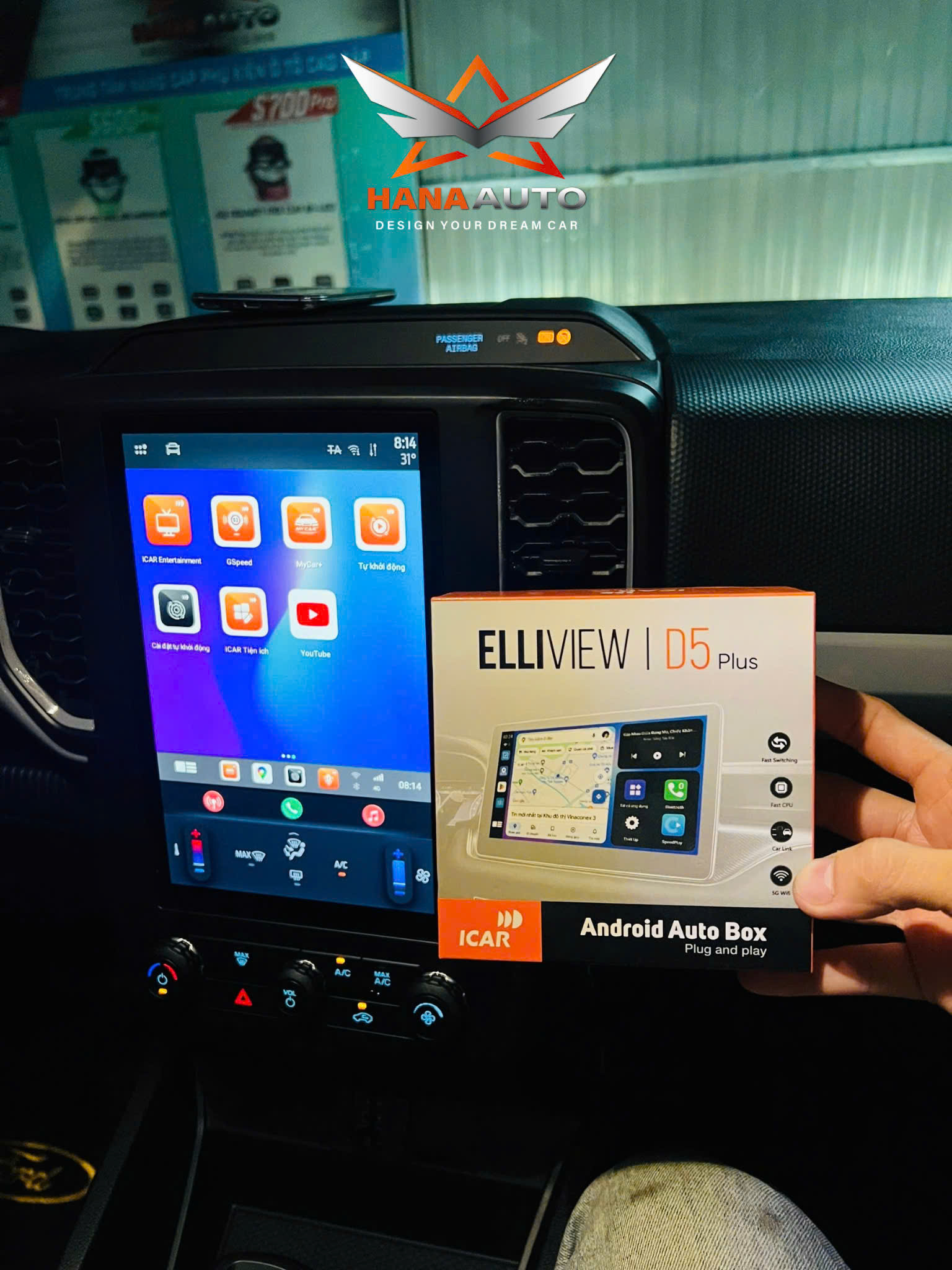 Android Box Elliview D5 Plus 2 mạnh mẽ từ ICAR