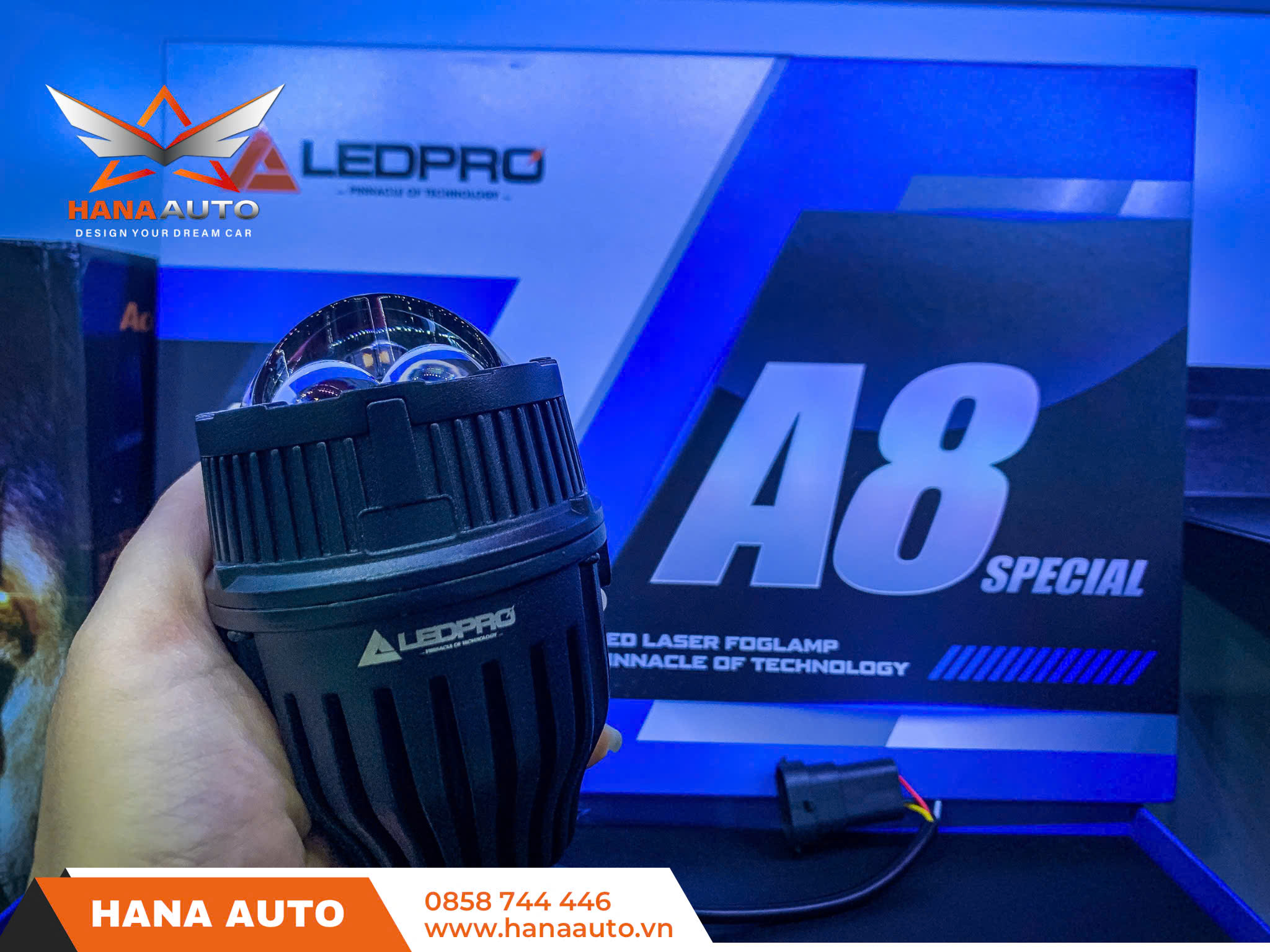 Bi gầm LedPro A8 Special 2.0 inch 2 laser 3 màu