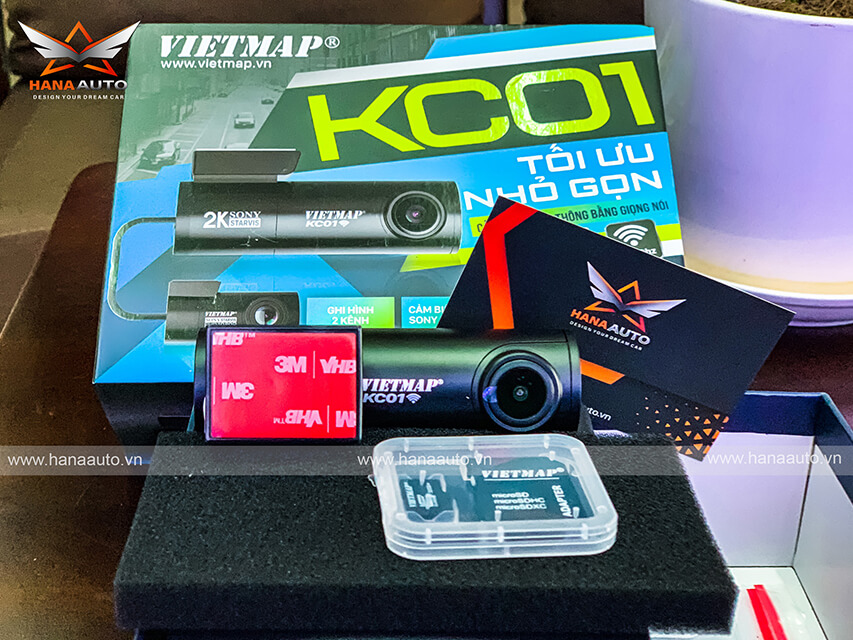CAMERA vietmap kc01 GHI HÌNH KÉP TOÀN CẢNH TRƯỚC & SAU