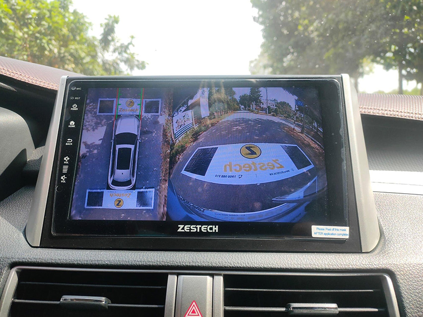 Camera 360 xe tải nét 4K kèm màn hình 10.25 inch